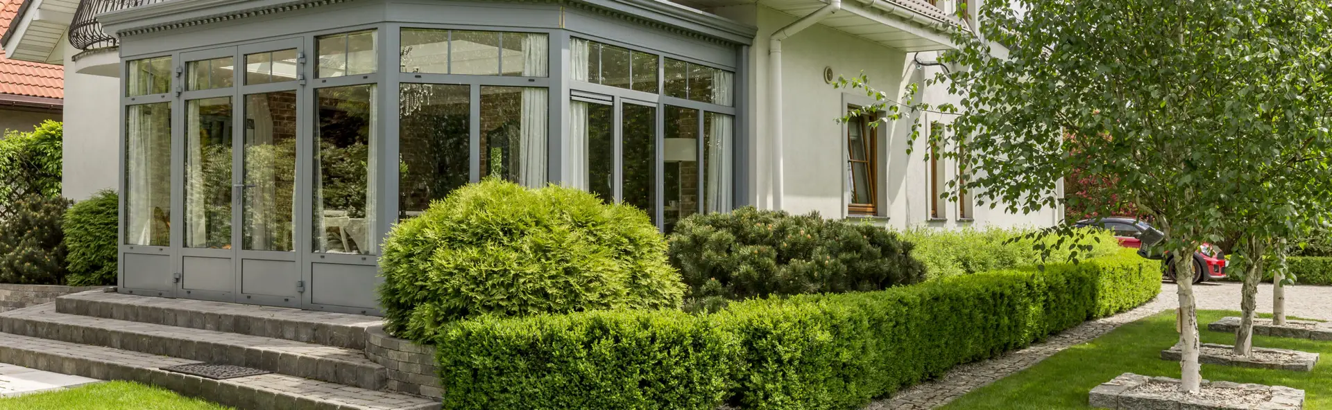 veranda dans un style ancien